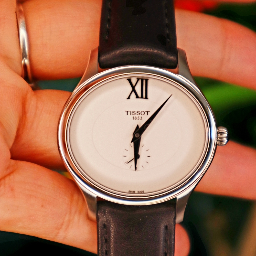 TissotBella Ora Leather Strap Watch